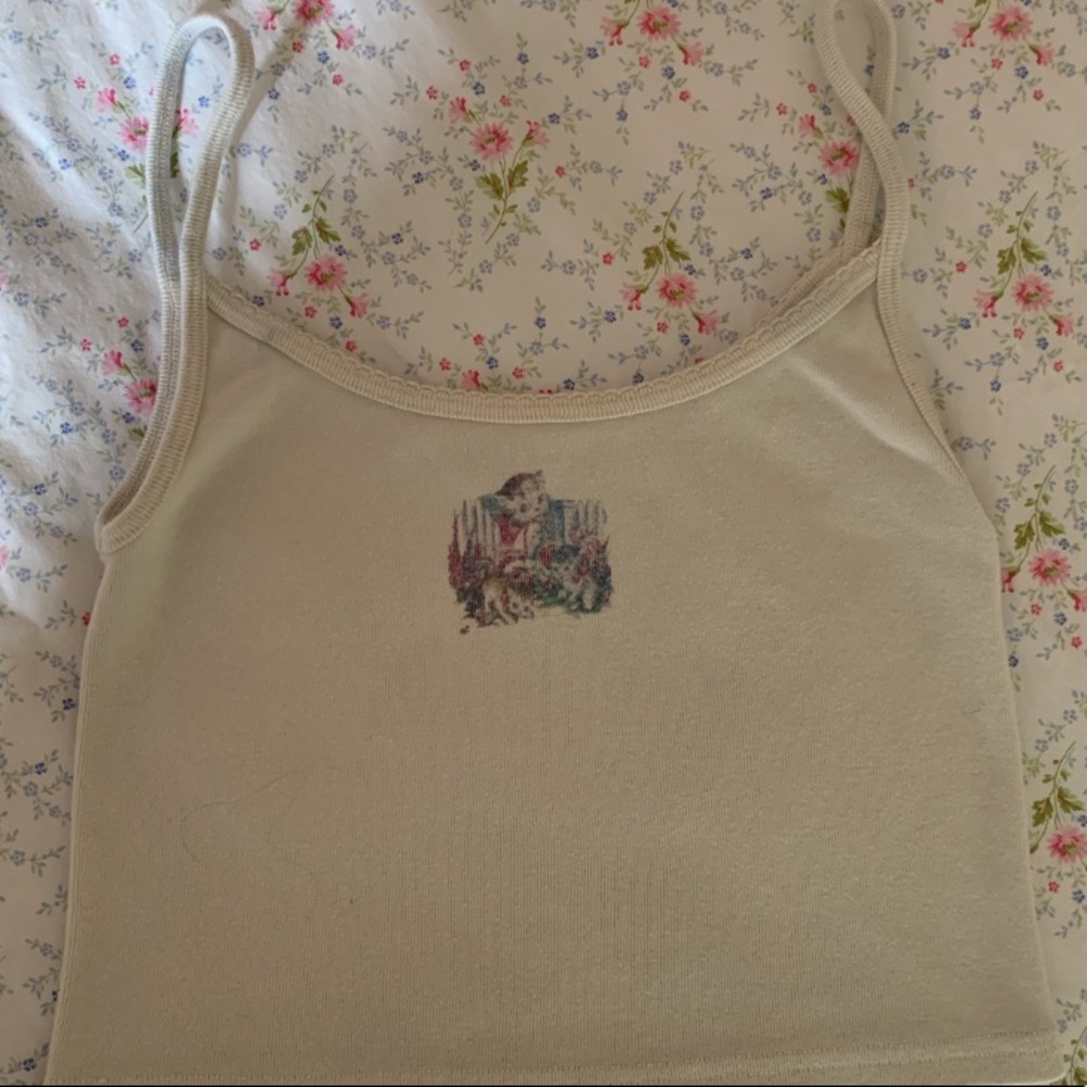 brandy melville cream tank top